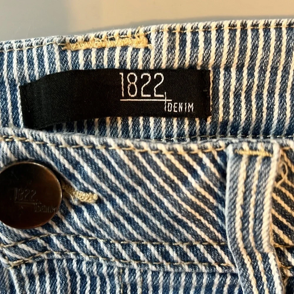 1822 Denim Jean Stripe Shorts 10